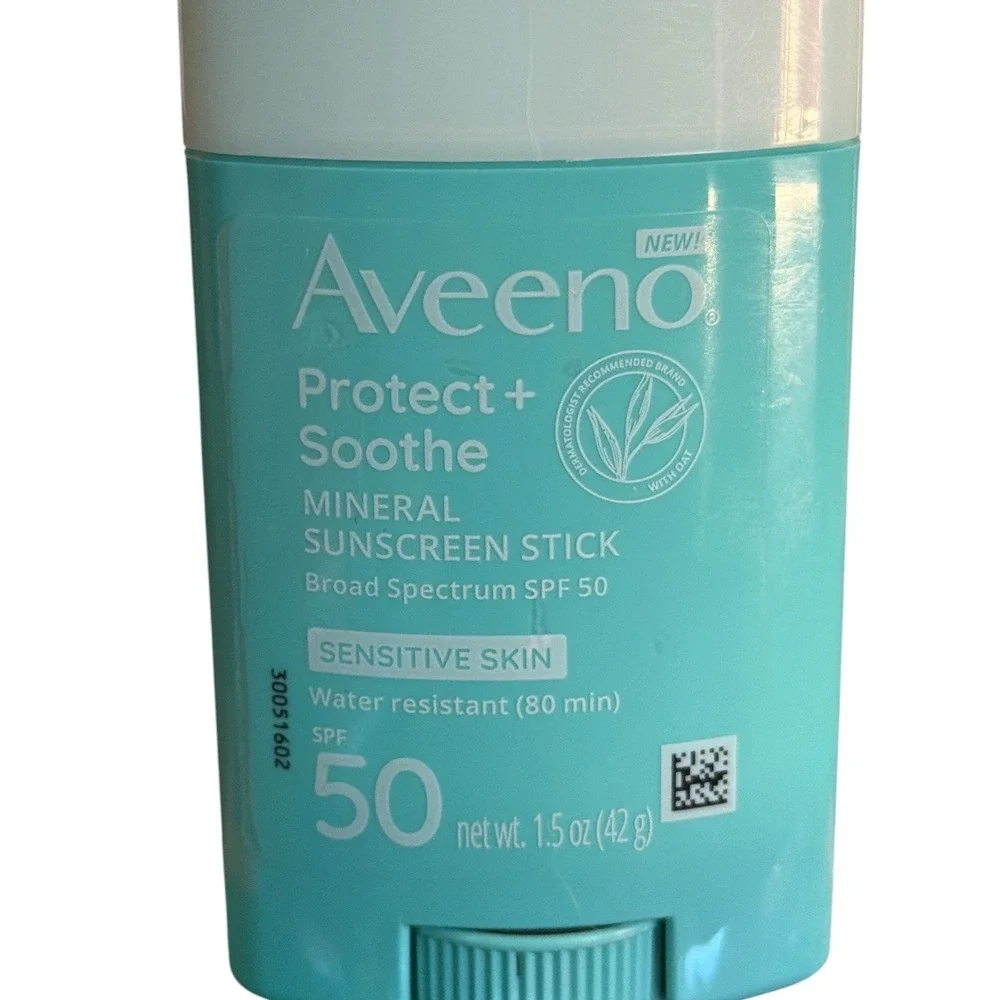 Aveeno Protect + Soothe Mineral Sunscreen Stick -Sensitive Skin, SPF 50 - 2 Pk